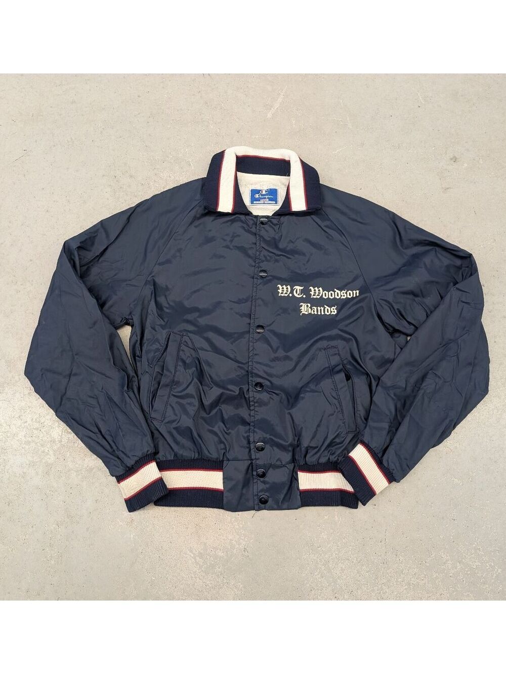 Vintage 80s Champion Woodson Bands Lined Jacket